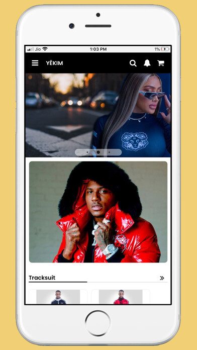 Emulate iPhone app Yekim Clothing using MyAndroid Emulate iPhone app Yekim Clothing using MyAndroid