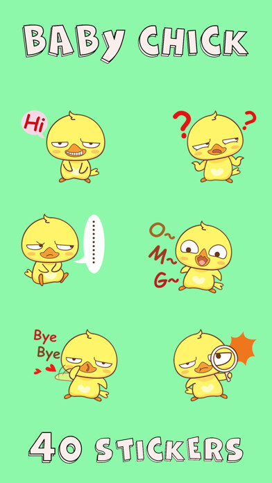 Emulate iPhone app Yellow Baby Chicken Sticker using MyAndroid Emulate iPhone app Yellow Baby Chicken Sticker using MyAndroid
