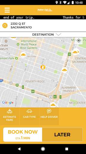 Run android online APK Yellow Cab Company of Sacramento from MyAndroid or emulate Yellow Cab Company of Sacramento using MyAndroid