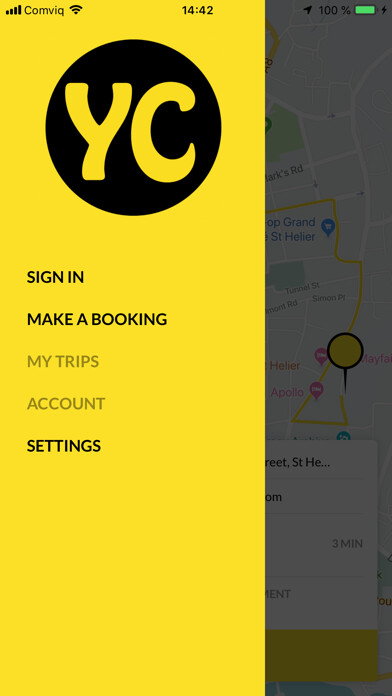 Emulate iPhone app Yellow Cabs Jersey using MyAndroid