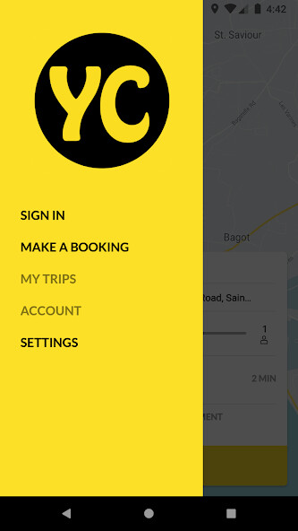 Emulate iPhone app Yellow Cabs using MyAndroid