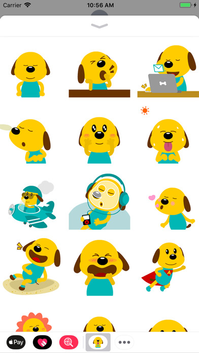 Emulate iPhone app Yellow Dog Animated Stickers using MyAndroid Emulate iPhone app Yellow Dog Animated Stickers using MyAndroid