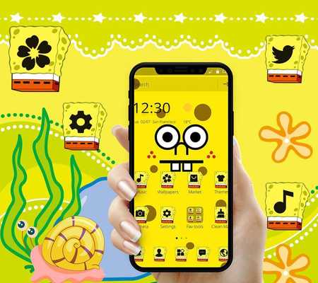 Emulate Android APK Yellow Lovely Sponge Theme