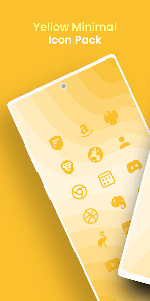Run android online APK Yellow Minimal - Icon Pack from MyAndroid or emulate Yellow Minimal - Icon Pack using MyAndroid