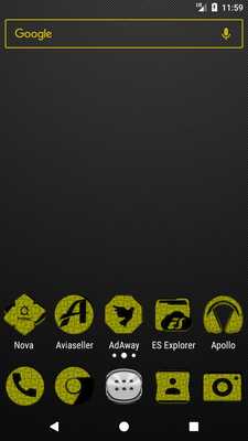 Emulate Android APK Yellow Puzzle Icon Pack