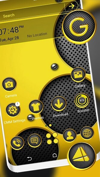 Run android online APK Yellow Speakers Launcher Theme from MyAndroid or emulate Yellow Speakers Launcher Theme using MyAndroid