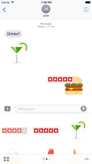 Emulate iPhone app Yelp Stickers using MyAndroid Emulate iPhone app Yelp Stickers using MyAndroid