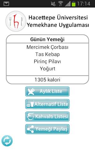 Run android online APK Yemekhane Hacettepe from MyAndroid or emulate Yemekhane Hacettepe using MyAndroid