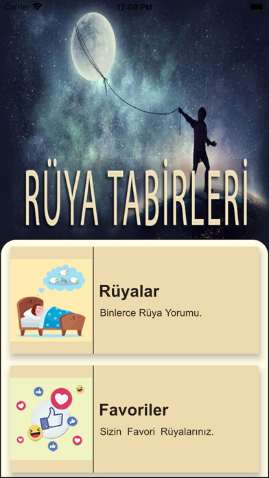 Emulate iPhone app Yeni Rüya Tabirleri ve Yorumu using MyAndroid