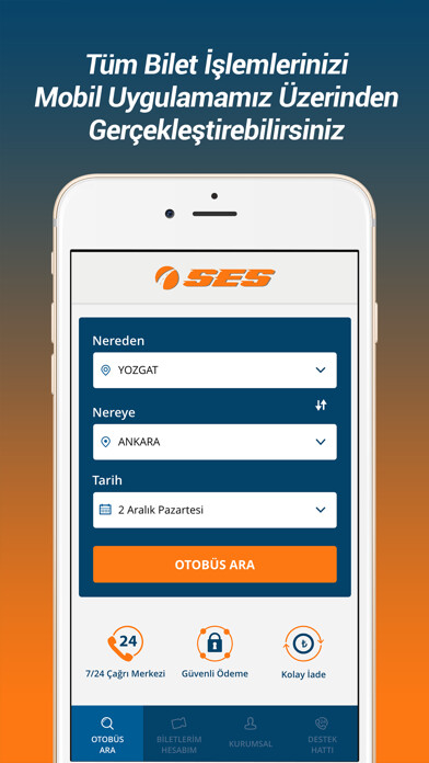 Emulate iPhone app Yeni Ses Turizm using MyAndroid