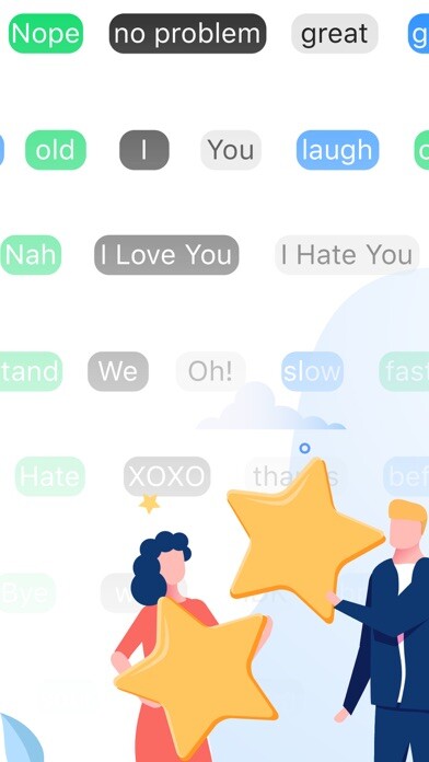 Emulate iPhone app Yes and No Reverse Stickers using MyAndroid