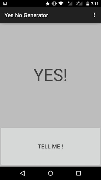Run android online APK Yes No Generator from MyAndroid or emulate Yes No Generator using MyAndroid