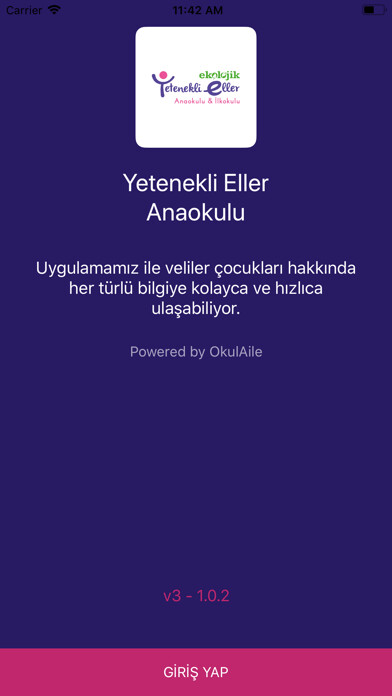 Emulate iPhone app Yetenekli Eller Anaokulu using MyAndroid
