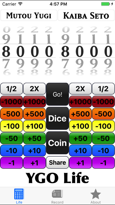 Emulate iPhone app YGO life - a duel life counter using MyAndroid Emulate iPhone app YGO life - a duel life counter using MyAndroid