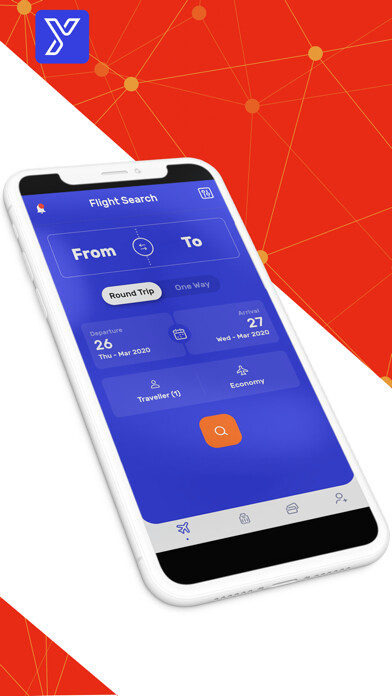 Emulate iPhone app Yiata Flights, Hotels & Travel using MyAndroid