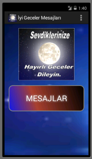 Run android online APK İyi Geceler Mesajları Paylaş from MyAndroid or emulate İyi Geceler Mesajları Paylaş using MyAndroid