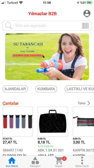 Emulate iPhone app Yilmazlar Kirtasiye B2B using MyAndroid Emulate iPhone app Yilmazlar Kirtasiye B2B using MyAndroid