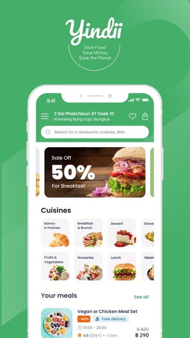 Emulate iPhone app Yindii - Food surplus delivery using MyAndroid Emulate iPhone app Yindii - Food surplus delivery using MyAndroid