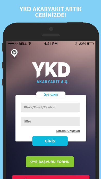 Emulate iPhone app YKD Akaryakıt using MyAndroid
