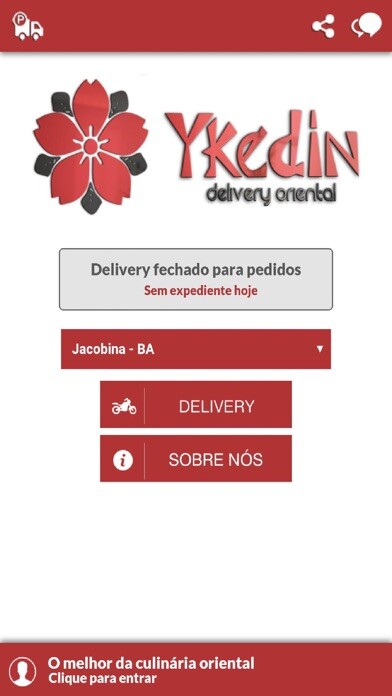 Emulate iPhone app Ykedin Delivery using MyAndroid