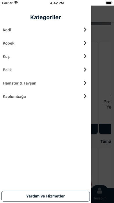 Emulate iPhone app Yıldırım Petshop using MyAndroid