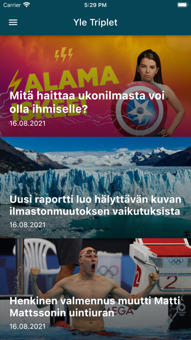 Emulate iPhone app Yle Triplet using MyAndroid Emulate iPhone app Yle Triplet using MyAndroid