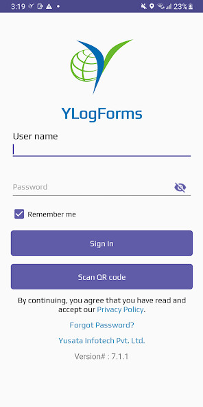 Run android online APK YLogForms from MyAndroid or emulate YLogForms using MyAndroid