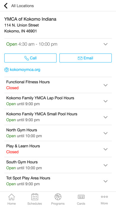 Emulate iPhone app YMCA of Kokomo using MyAndroid Emulate iPhone app YMCA of Kokomo using MyAndroid