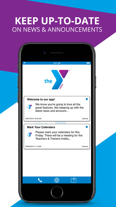 Emulate iPhone app YMCA of Youngstown OH using MyAndroid