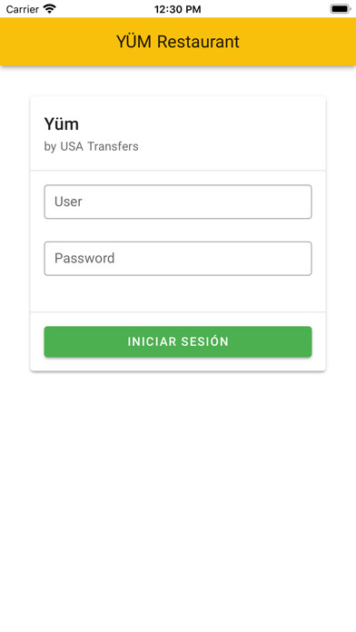 Emulate iPhone app YÜM Restaurant using MyAndroid Emulate iPhone app YÜM Restaurant using MyAndroid