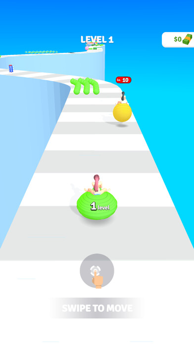 Emulate iPhone app Yoga Color Ball Race using MyAndroid