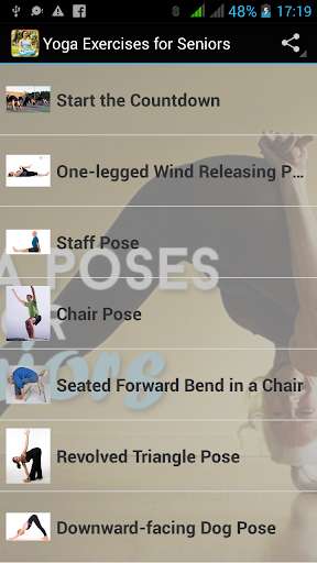Run android online APK Yoga Exercises for Seniors from MyAndroid or emulate Yoga Exercises for Seniors using MyAndroid