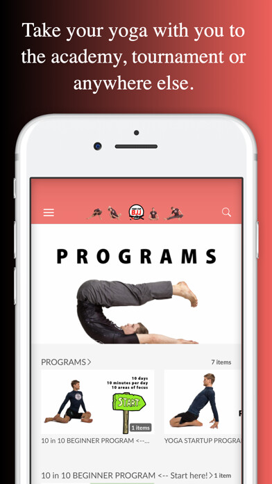 Emulate iPhone app Yoga For BJJ using MyAndroid