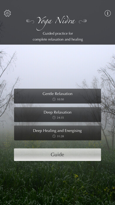 Emulate iPhone app Yoga Nidra: Sacred Sleep using MyAndroid
