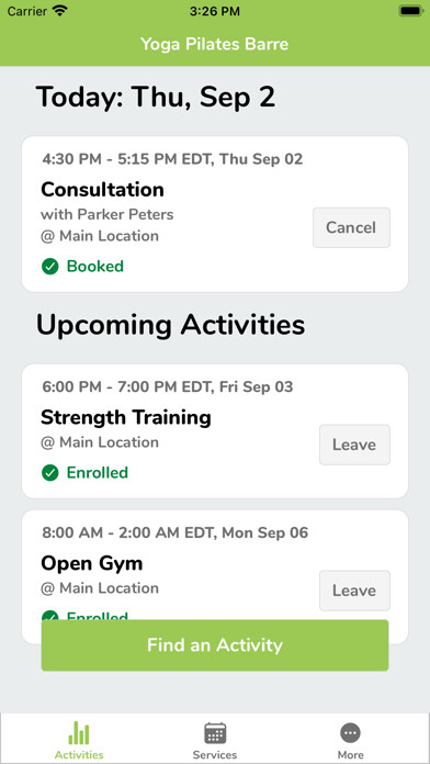 Emulate iPhone app Yoga Pilates Barre using MyAndroid Emulate iPhone app Yoga Pilates Barre using MyAndroid