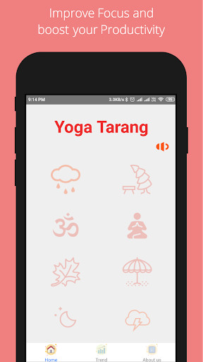 Run android online APK Yoga Tarang: Yoga, Focus, Meditation & Relaxation from MyAndroid or emulate Yoga Tarang: Yoga, Focus, Meditation & Relaxation using MyAndroid