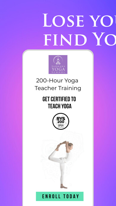 Emulate iPhone app Yoga Teacher Training using MyAndroid