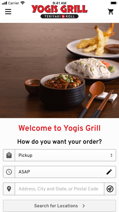 Emulate iPhone app Yogis Grill Ordering using MyAndroid Emulate iPhone app Yogis Grill Ordering using MyAndroid