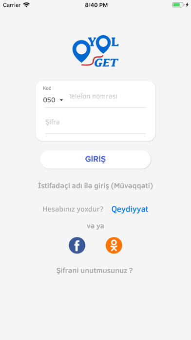 Emulate iPhone app YolGet using MyAndroid