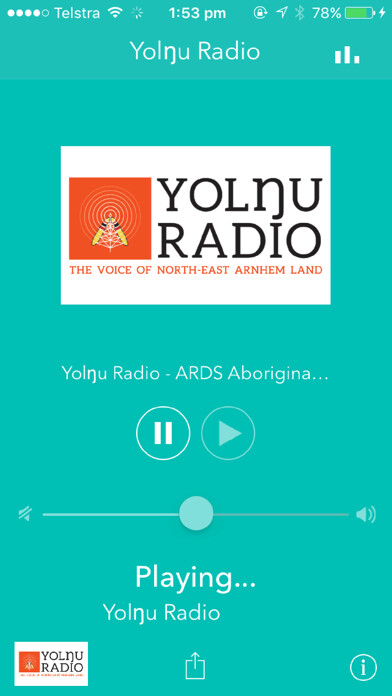 Emulate iPhone app Yolngu Radio using MyAndroid