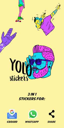 Run android online APK YOLO! Stickers from MyAndroid or emulate YOLO! Stickers using MyAndroid