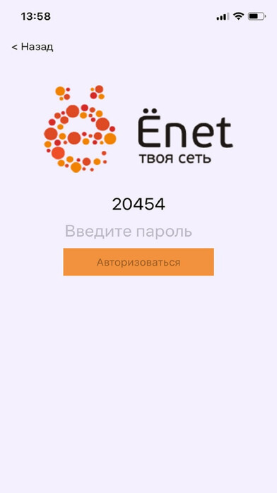 Emulate iPhone app Личный кабинет yonet.net using MyAndroid