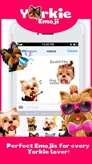 Emulate iPhone app Yorkie Dog Emoji Stickers using MyAndroid Emulate iPhone app Yorkie Dog Emoji Stickers using MyAndroid
