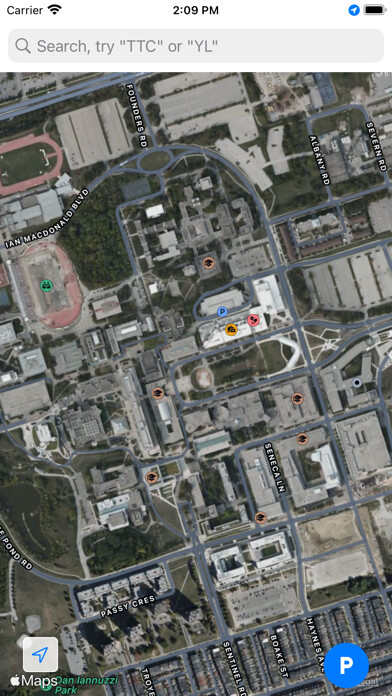 Emulate iPhone app York U Maps using MyAndroid