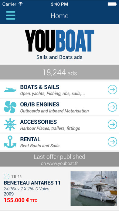 Emulate iPhone app YouBoat using MyAndroid