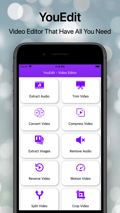 Emulate iPhone app YouEdit - Video Editor using MyAndroid
