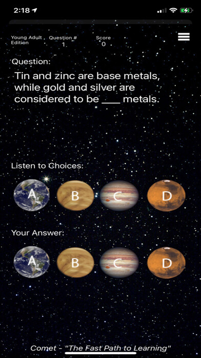 Emulate iPhone app Young Adult - Comet Spelling using MyAndroid Emulate iPhone app Young Adult - Comet Spelling using MyAndroid