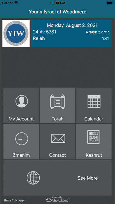 Emulate iPhone app Young Israel of Woodmere Inc using MyAndroid Emulate iPhone app Young Israel of Woodmere Inc using MyAndroid