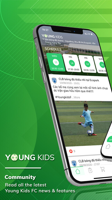 Emulate iPhone app YOUNG KIDS: Bóng đá trẻ em using MyAndroid