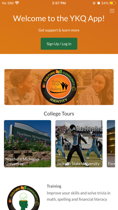 Emulate iPhone app Young Kings and Queens, Inc. using MyAndroid